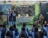 तुलसीदास जयंती पर बच्चों ने दिखाई साहित्यिक प्रतिभा