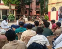 नवरात्रि और दशहरा को लेकर डीजे संचालकों के साथ थाना अध्यक्ष गजेंद्र प्रताप सिंह  ने की बैठक