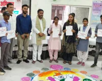 कुशीनगर : सेवा संकल्प अभियान के अंतर्गत जनपद स्तरीय प्रतियोगिताओं के विजेताओं को किया गया सम्मानित