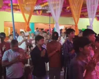 नचाप गांव में मां दुर्गा की आरती में उमड़े श्रद्धालु, भजनों से भक्तिमय हुआ माहौल