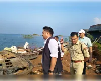 जिलाधिकारी  एवं पुलिस अधीक्षक ने धंधरौल बांध स्थित दुर्गा प्रतिमा विसर्जन स्थल का किया स्थलीय निरीक्षण