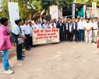 जिला बनाओ संघर्ष मोर्चा के प्रदर्शन में हुए शामिल  हुए  अधिवक्ता बजरंग लाल उपाध्याय
