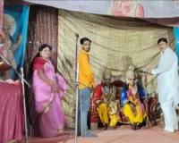 रामलीला कमेटी चीनी मिल के मंच पर हुआ दशरथ मरण,राम केवट संवाद
