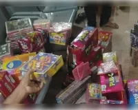 बीजपुर में दो दुकानों से 920 किलो अवैध पटाखे बरामद, कीमत तीन लाख रुपये