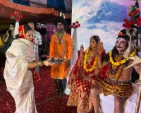 रामलीला देखने उमड़ी भीड,, नारद मोह भंग मंचन के बीच जय श्री राम के जयकारे से गुंजे विंध्य धाम