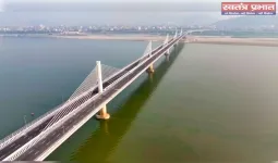 प्रधानमंत्री नरेंद्र मोदी ने गुवाहाटी में कुमार भास्कर बर्मा सेतु का किया उद्घाटन 