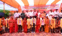 मुख्यमंत्री सामूहिक विवाह योजना के तहत 92 नवदंपत्तियों का संपन्न हुआ विवाह।