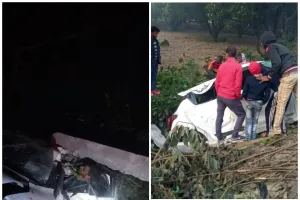 बिजली पोल से टकराई कार एक की मौत तीन घायल