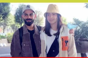 मुंबई एयरपोर्ट पर कैजुअल लुक में दिखे विराट अनुष्का