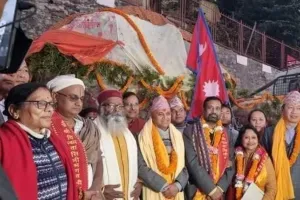 धन्य हुआ कुशीनगर की धरती : आज कुशीनगर से प्रभु श्री राम शिला लेकर गोरखपुर पहुंच रही वाहन 