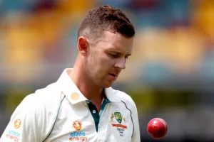 ऑस्ट्रेलियाई तेज गेंदबाज जोश हेजलवुड भारत के खिलाफ पहले टेस्ट मैच से बाहर