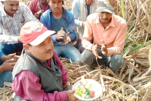 गन्ना मूल्य न बढ़ाए जाने पर दिव्यांग सपा नेता ने इस तरह जताया विरोध भाजपा सरकार है किसान विरोधी 