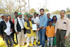 भाकियू ने मासिक बैठक कर आठ बिदु का सौपा ज्ञापन