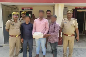 चोरी का विद्युत मोटर पंप के साथ तीन शातिर अभियुक्त गिरफ्तार