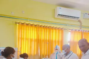 कोविड-19 को लेकर स्वास्थ्य विभाग ने 100 शैय्या अस्पताल में किया मॉक ड्रिल
