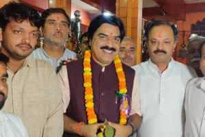 धार्मिक अनुष्ठान में  भाजपा के राष्ट्रीय प्रवक्ता ने अपनी गरिमामयी  उपस्तिथि कराई दर्ज