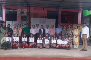 गाहलियां विद्यालय के विद्यार्थियों द्वारा तंबाकू निषेध दिवस मनाया गया