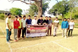युवा सद्भावना मंच के तत्वधान में बैडमिंटन मैच का आयोजन