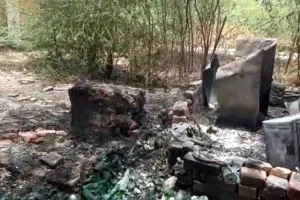 दुकान में लगी आग सामान जलकर हुआ खाक