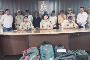 अनुमानित कीमत रू0 07 लाख के अवैध गांजा के साथ 05 गांजा तस्कर गिरफ्तार