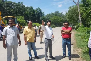 गोंडा बलरामपुर रोड पर जनपद की सीमा पर बनेगा भव्य प्रवेश द्वार होगा सौंदर्यीकरण