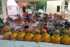 पतंजलि योगपीठ हरिद्वार के तत्वाधान में निशुल्क योग शिविर का किया गया आयोजन