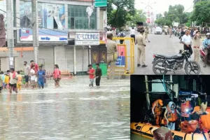 मुश्किल झेल रहे डेढ़ लाख लोग, रेस्क्यू जारी, बाराबंकी में तीसरे दिन भी शहर पानी-पानी