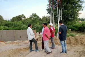 मिल्कीपुर: शमशान की भूमि पर कृषि विश्वविद्यालय जबरिया कर रहा अवैध निर्माण