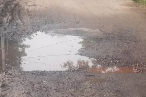 बाजिदपुर सड़क गड्ढों में तब्दील