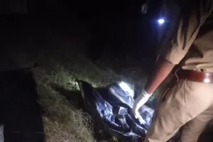 शंकरगढ़ के कल्याणपुर नदी में मिली अज्ञात महिला की लाश।