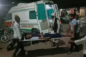 बाइक सवार अन्ना मवेशी से टकराया