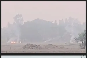 एसडीएम ने पराली ना जलाने के दिए आदेश आदेशों की धज्जियां उड़ाते हुए खुले आम जलाई जा रही खेतों में पराली