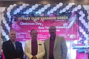 रोटरी क्लब वाराणसी गंगा द्वारा क्रिसमस डे एवं नव वर्ष का कार्यक्रम होटल त्रिदेव में रात्रि 7:00 बजे से आयोजित किया गया