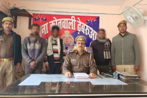 पांच शातिर अपराधी ढेबरूआ पुलिस के हत्थे चढ़े।