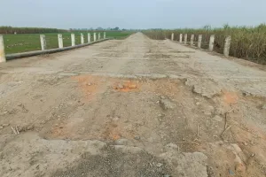 बॉर्डर आवागमन का प्रमुख मार्ग हुआ क्षतिग्रस्त