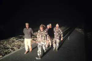 शांति व्यवस्था बनाए रखने हेतु पुलिस व एसएसबी ने किया पैदल मार्च