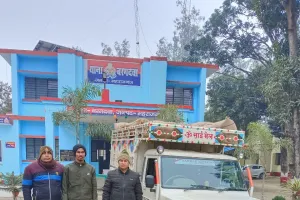 पिकअप पर लदा 68 बोरी धान बरामद, एक अभियुक्त गिरफ्तार 