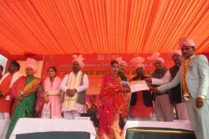 डिग्री कॉलेज कुछेछा में भव्यता के साथ आयोजित हुआ 184 जोड़ों का मुख्यमंत्री सामूहिक विवाह योजना के तहत विवाह संपन्न