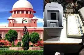 सुप्रीम कोर्ट ने 100% ईवीएम वोट-वीवीपीएटी सत्यापन की याचिका पर ईसीआई को नोटिस जारी किया।