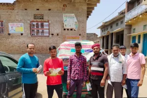 खेतों में फसल अवशेष प्रबंधन की दी गई जानकारी।