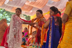 कस्बा मिश्रिख के नारदानंद आश्रम परिसर में सम्पन्न हुआ महिला मोर्चा सम्मेलन । 