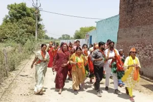  भाजपा प्रत्याशी पत्नी मधु चौहान ने दर्जनों गांवो में जनसंपर्क किया  