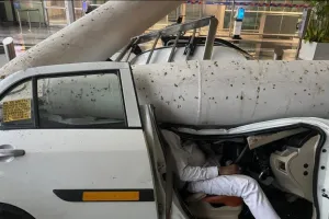 दिल्ली हवाई अड्डा : टर्मिनल 1 के नीचे दबे मृतक कैब ड्राइवर के परिवार में 2 बेटी-2 बेटे व पत्नी दहाड