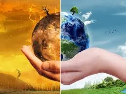 ग्लोबल वार्मिंग तथा अप्राकृतिक उष्णता के प्रभाव से नदियों का अनियंत्रित प्रवाह।