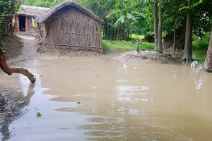घाघरा नदी का कहर: जल स्तर बढ़ने से कई गांवों के घरों में बाढ़ का पानी घुसा 