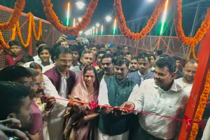 कूड़ा नदी पर बने पुराने  रेलवे पुल का सुंदरीकरण के बाद आमजन के लिए खुला 