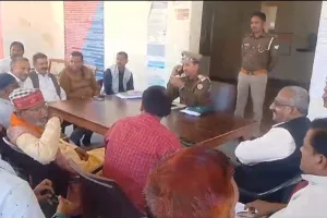 ओबरा थाने पर महाशिवरात्रि को लेकर पीस कमेटी की बैठक सम्पन्न।