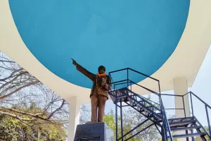 अखिल भारतीय विद्यार्थी परिषद के कार्यकर्ताओं द्वारा चलाया स्वच्छता अभियान