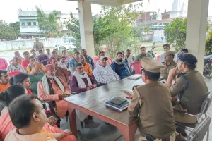 थाना ओबरा में होली, रमजान और अन्य त्योहारों के लिए शांति समिति की बैठक आयोजित