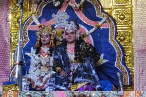 रासलीला के तीसरे दिन कालिया नाग दमन के लीला का हुआ मंचन